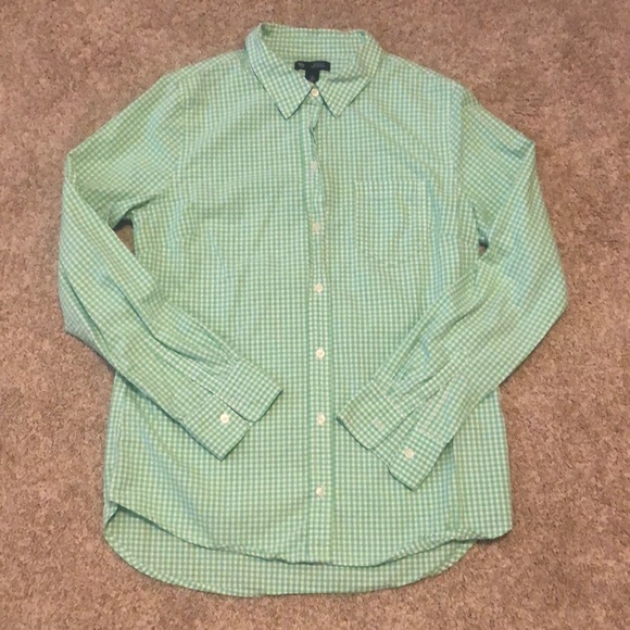 Gap green check button up - Picture 1 of 1